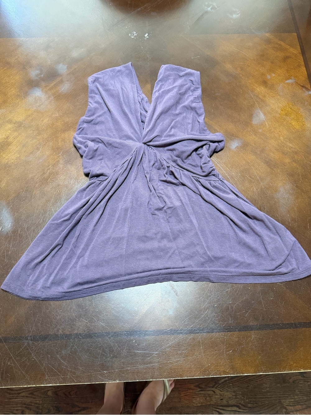 Maurices Lavender Twist-Front Top